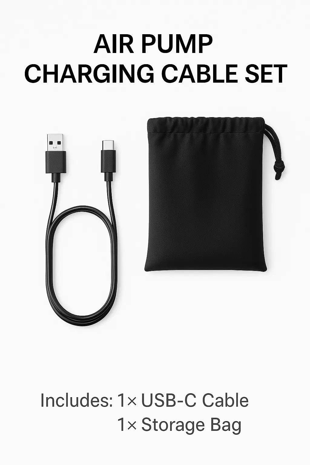 Charging Cable for Your Air Pump – Don’t Get Stuck Without Power OverPackBag™